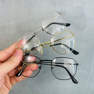 Armação Óculos Hexagonal de Grau Uso Como Acessório Masculino Feminino