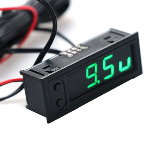 Vip Diy Multifunções Relógio De Temperatura Do Carro Monitor De Tensão Da Bateria Voltímetro Dc 12 V (2)