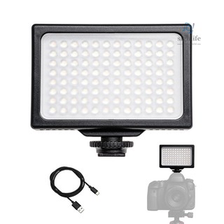 slif/LED Video Light 3200K-5600K Dimmable LED Panel Portable Photography Fill Light with Hot Shoe Adapter and 1/4 Inc