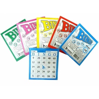 Cartela De Bingo Com 100fls Diversas Cores - Tamoio