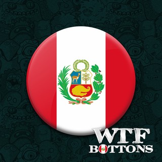 Botton ou Ímã País Bandeira Peru