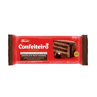Cobertura Confeiteiro Chocolate Meio Amargo Harald 1,010kg