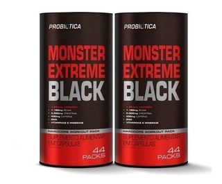 Combo Monster Extreme Black 44 Packs Probiótica Nova Fórmula