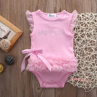 ✿☌☌Cute Baby Kids Girls Princess Pink Lace Romper Jumpsuit Babygrows 0-24M