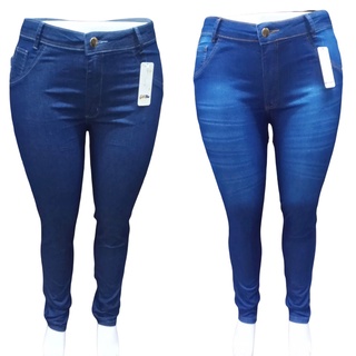 Calça Jeans Plus Size cintura alta SKINNY E FLARE , levanta o bumbum, com bolso dianteiro , tamanhos entre 46 e 54