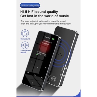 Mp3 Mp4 Player De Música 1.8 Polegadas De Metal Touch Bluetooth 4.2 Suporta Cartão, Com Alarme De Fm E-Book (5)
