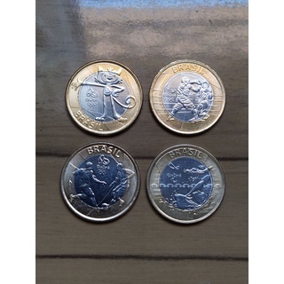 Set com 4 moedas colecionáveis comemorativas - Jogos Olimpíadas Rio 2016 (1)