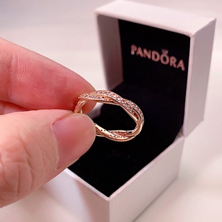 With Box Pandora Ring Promise Ring Woman Infinite Rose Gold Classic Ring Gift For Girlfriend