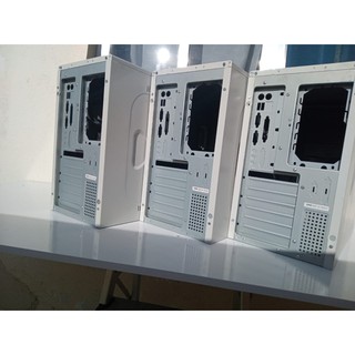 Gabinete de computador Antigo ATX 3 Baias Retrô cinza claro quase branco (Novo De Leilão) (5)