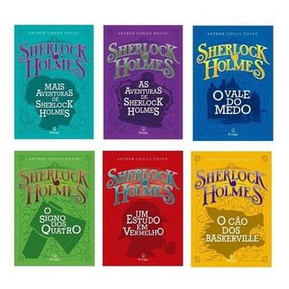 Combo 6 Livros Sherlock Holmes - Novos - Arthur Conan Doyle