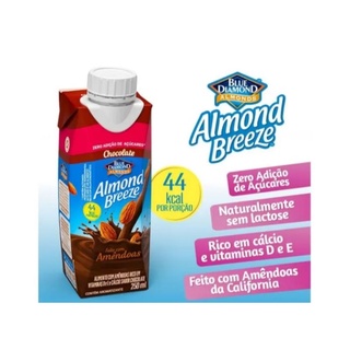 Bebida Vegetal de Amêndoas/Vegana/Sem Lactose Sabor Chocolate ALMOND BREEZE 250 ml Zero de Açúcar - Kit com 2 unidades (2)