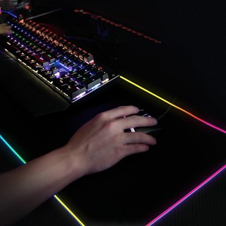 Mouse Pad Gamer Grande Com Borda De Led RGB 7 cores 30cm X 80cm (4)