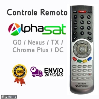 Controle Remoto 8074 Alphasat Go / TX / Nexum/ Chroma/ DC