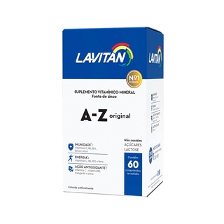 Lavitan A-Z Original 60 Comprimidos Suplemento Vitaminico - Cimed