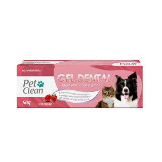 Gel Dental Morango Pet Clean 60g