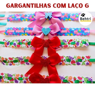 GARGANTILHAS PET G COM LAÇO (Kit com 15 unid.) Banho e tosa/Pet shop