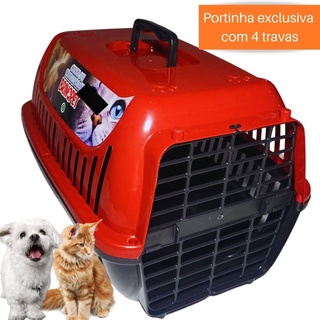Caixa Transporte Pet N°2 Para Cachorros Pequenos E Gatos Porta 4 Travas (1)