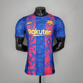 2021-22 Camisa De Futebol Jogador Versao Barcelona III