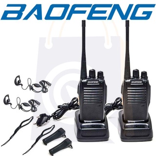 Kit 2 Radio Comunicador Walk Baofeng 777s Alcance 9km + Fonte
