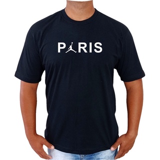 Camiseta Masculina Air Jordan Camisa Paris Basquete Unissex ALGODÃO