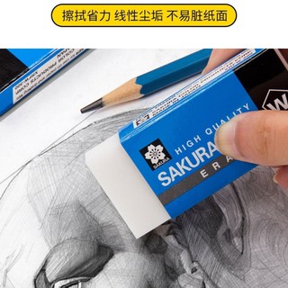 5pcs Sakura XRFW-60/100 Eraser High Quality Sakurafoam Eraser Professional Drawing Super Clean Rubber Pencil (9)