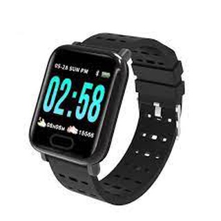 Relógio Inteligente Smart Bracelete Batimentos e Pressão A6 Esportivo / Smart Watch com Monitor de Frequência Cardíaca Pulseira, Pronta Entrega.