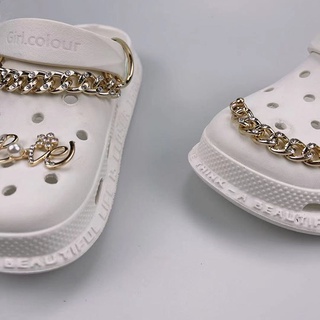 Jibbit Crocs Com Strass Fivela De Sapato De Metal Jibbitz/Acessórios Para Mulheres
