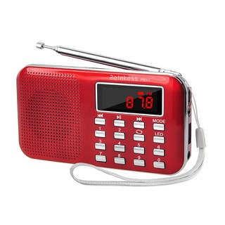 Retekess PR-11 Radio Red 2-Band Card AM FM MP3 (1)