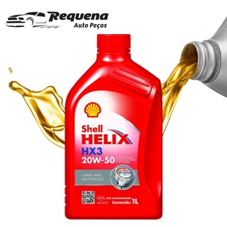 Oleo Lubrificante do motor Shell Hélix HX3 20W50 Mineral - 1 Litro