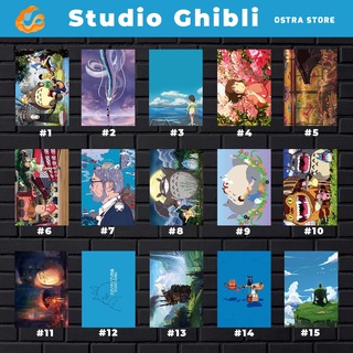 Studio Ghibli 01 a 15 - Séries - Placa decorativa MDF - 14x20 - Quadro parede & decoração - Presente - A Viagem de Chihiro - Totoro - Miwazaki (1)