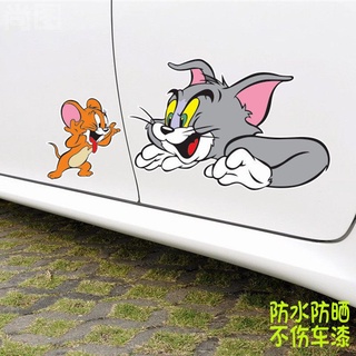 Adesivos De Carro Tom E Jerry / Acessórios Para Porta De Carro / Adesivos De Carro