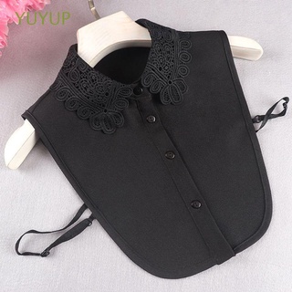 YUYUP Fashion Women Detachable Solid Shirt Vintage Blouse Fake Collar False Collar (1)