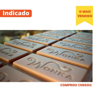 Barra de CHOCOLATE Wonka Único Com a Logo Gravada nele (3)