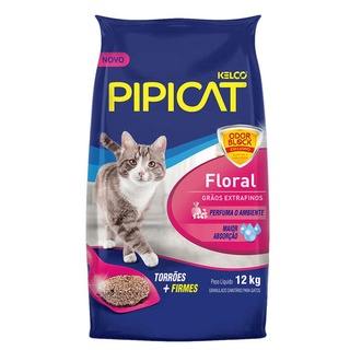 Areia higienica para gatos Pipicat Floral 12kg