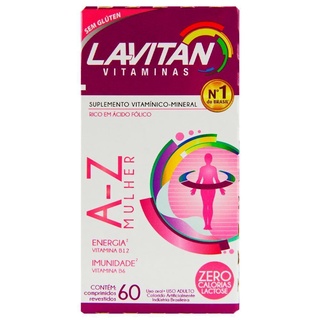 Suplemento Vitamínico Lavitan A-Z Mulher Com 60 Comprimidos