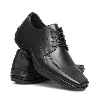 Sapato Confort Couro Ecológico Anti Stress Confortável 202 (1)