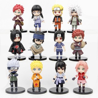 Naruto, Sasuke, Kakashi e mais outros 9 modelos - Figure miniatura - Boneco colecionável