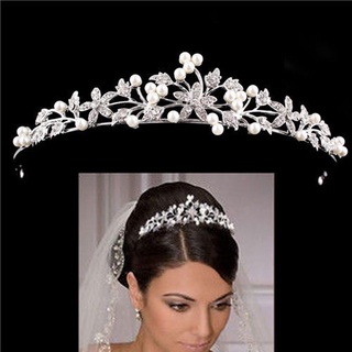 Rhinestone Pérola Nupcial Crown Headband Cocar/Senhoras Coroa De Casamento/Coroas De Luxo Rainha Princesa Diadem Noiva Acessórios Para O Cabelo