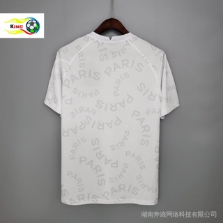 Camisa 2021 De Futebol Psg Branca Treino