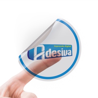 500 Adesivos Personalizados com Logo - Etiqueta em Vinil Transparente 2,5x2,5cm (2)