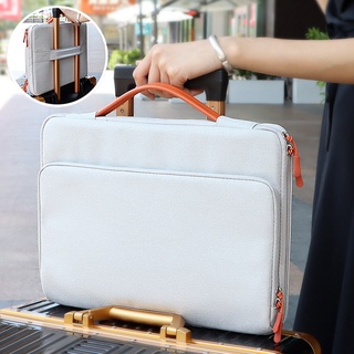 Bolsa para laptop leve à prova de choque com almofada de ar para viagens de escritório e lazer bolsa impermeável 13 14 15,4 polegadas (5)