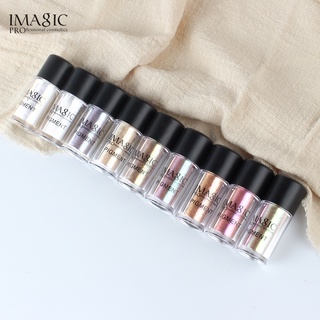 IMAGIC Lançamento Sombra de Olho com Glitter Metálico / Pó Solto à Prova D’água / Pigmento Brilhante Colorido Maquiagem (5)