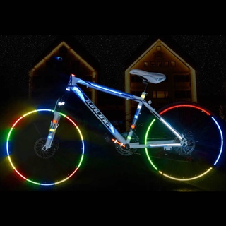 Bicicleta Adesivos Refletivos Ciclismo Fluorescente Fita Reflexiva Adesiva Segurança Decor (2)