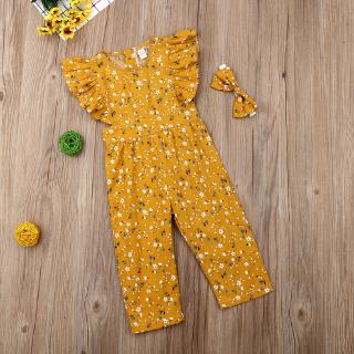 ❥Only➢Toddler Kid Baby Girl Set Clothes Floral Romper Jumpsuit Bodysuit Outfit (2)