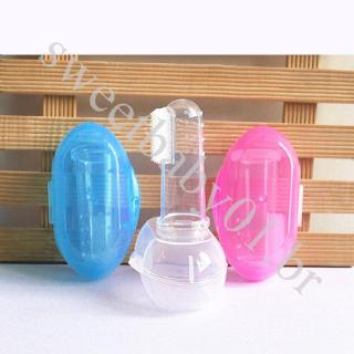 Transparent Baby Tooth brush Food Grade Silocone Baby Finger Toothbrush