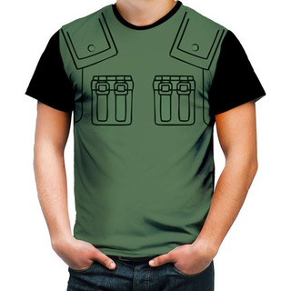Camisa Camiseta Personalizada Traje Uniforme Jounin Naruto