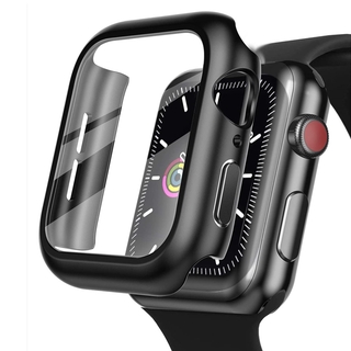 cover For Apple Watch case 44mm 40mm iWatch 42mm 38mm bumper Tempered Glass 44 42 38 42 mm for apple watch series 4 3 5 SE 6