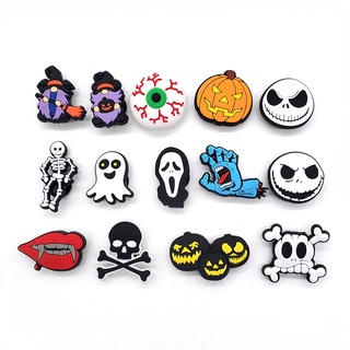 Halloween Shoe Charms Accessories designer Shoe Decoration jibz for croc pin pins Kid's Party Suitable for women and men (1)