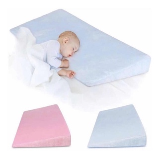 Travesseiro Anti Refluxo para Berço Bebê com Capa Lavável (Enchimento + Capa) (Grande)
