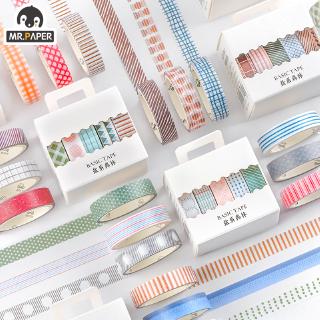Mr.Paper 5pcs/box 8 Design Salt Forest Series Spots Color Scrapbook Washi Tape Deco Masking Tapes (2)